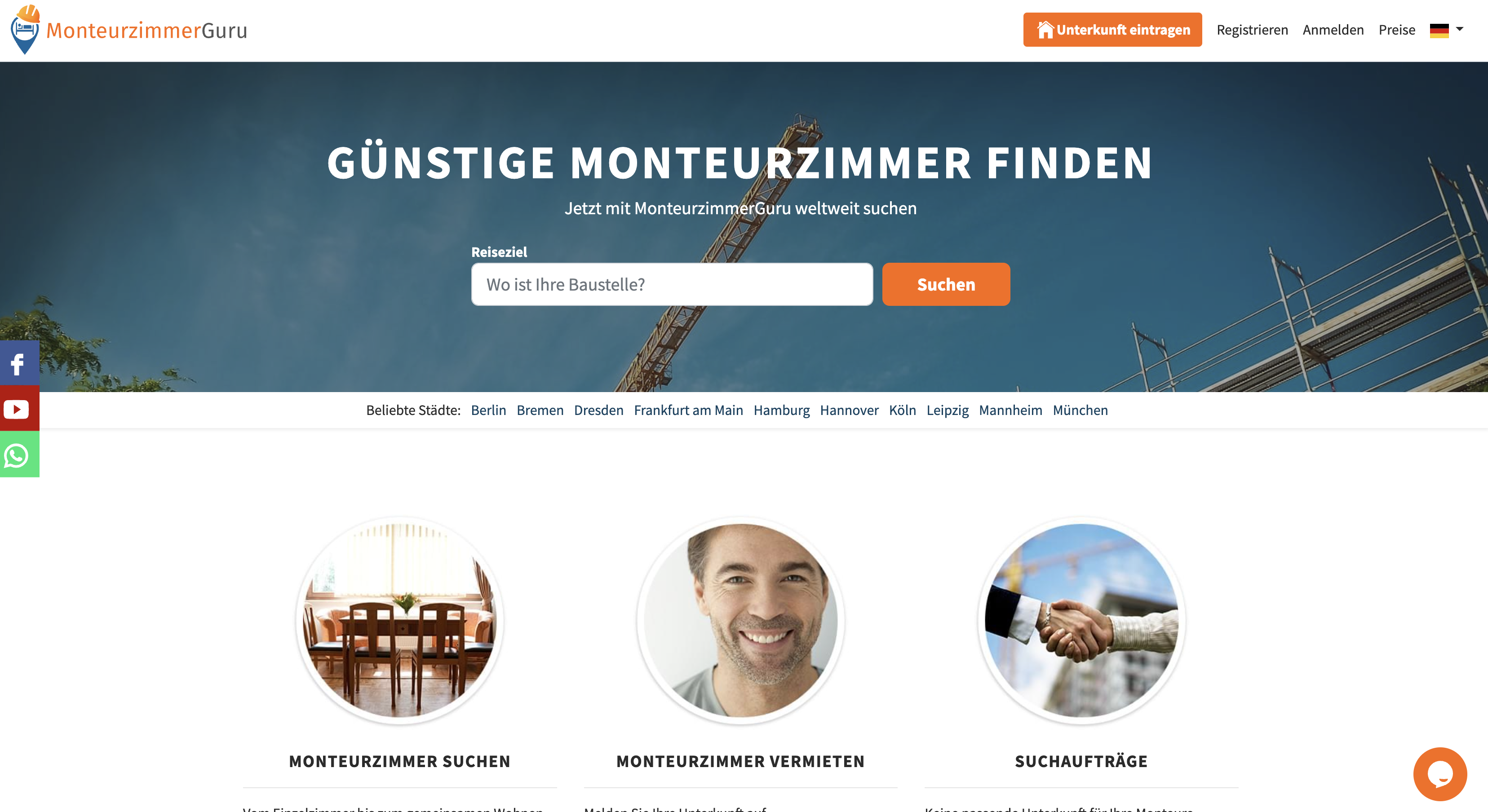 Monteurzimmer Deutschland